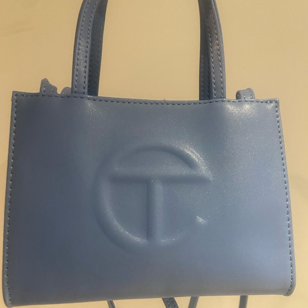 Telfar small shopping bag- pool blue NWOT